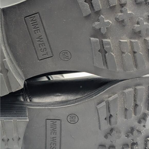 Nine West Barile Knee High Boots Square Toe Women's Black Size US6.5 EU37 - Picture 12 of 13